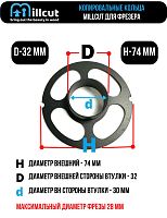 Копировальная втулка Макита 32 мм 7432