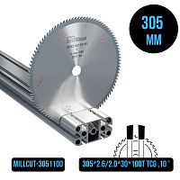 Пильный диск 305х2,6/2,0х30 Z80 TCG 10° Millcut 3051100