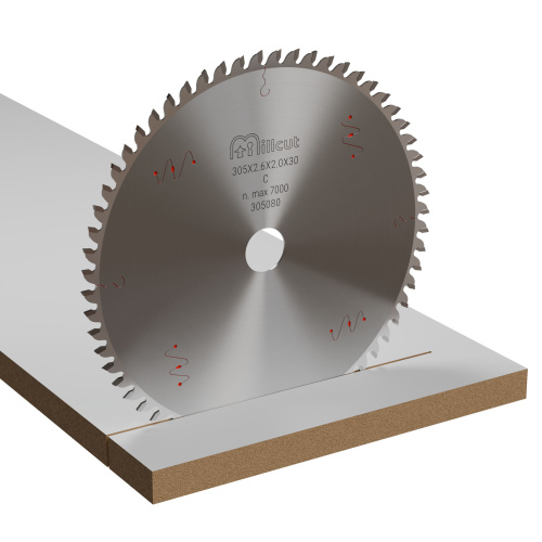 Пильный диск 305х2,6/2,0х30 Z80 ATB 0° Millcut 305080