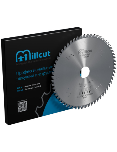 Пильный диск Millcut 2165060 216х2,2/1,6х30 мм 60 зубьев для чистого реза МДФ и пластика фото 3